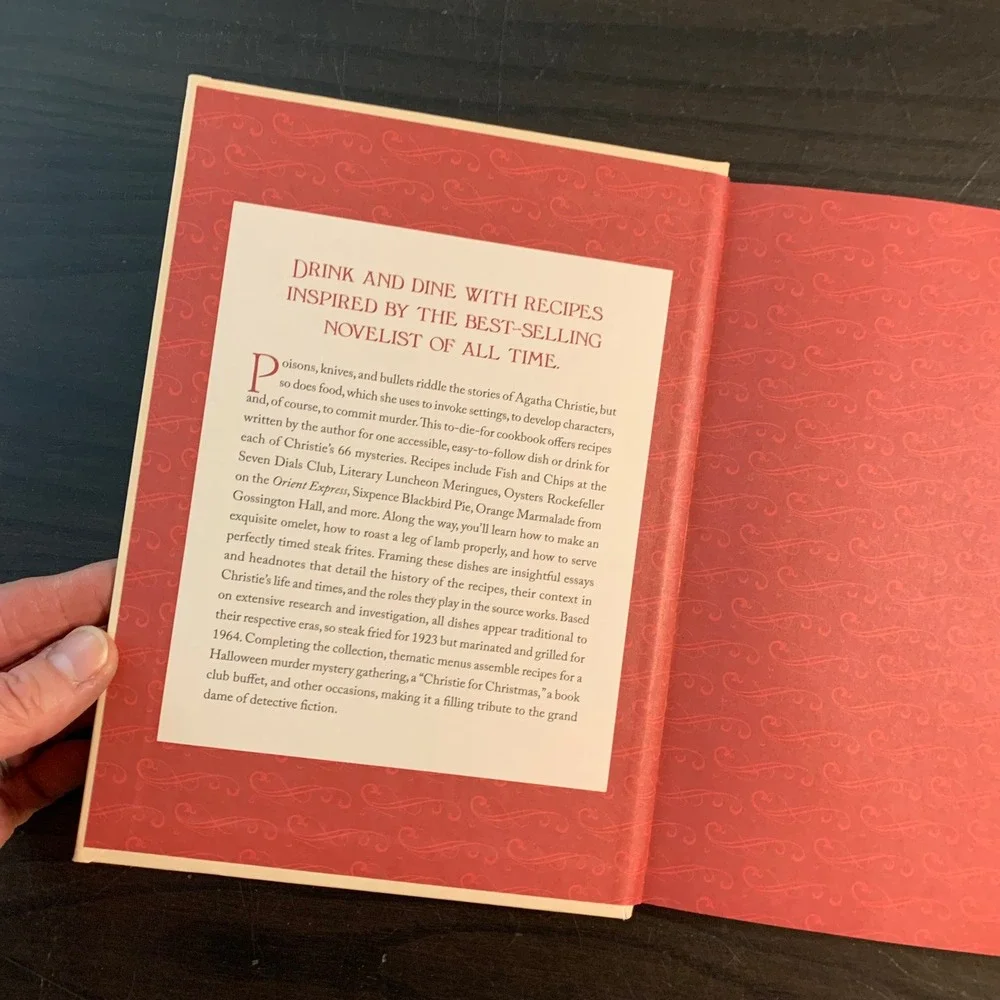 Recipes for Murder Agatha Christie Cookbook Karen Pierce Hardcover‎ 2023